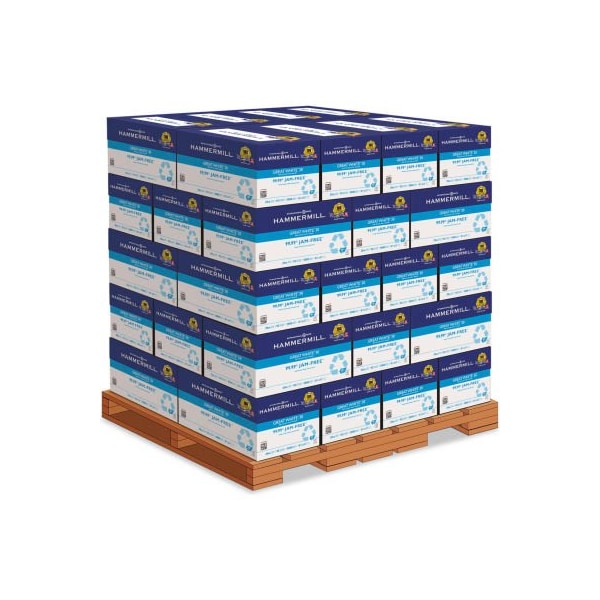 Recycled Copy Paper - Hammermill 86700PLT - 8-1/2" x 11" - White - 200,000 Sheets